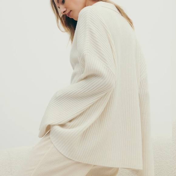 Reformation Fantino Cashmere Cardigan Sweater - Picture 3 of 5